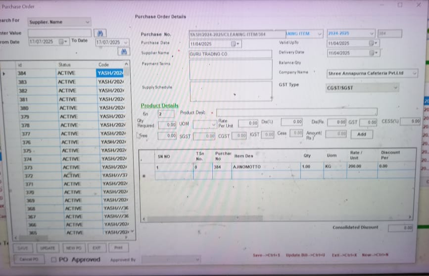 ERP Dashboard